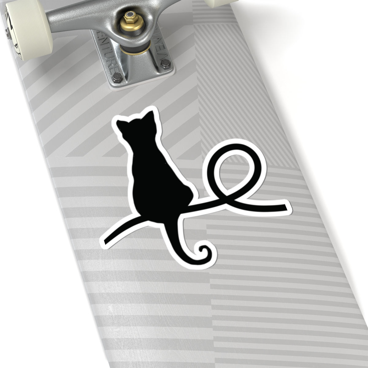 “Daydreaming”, IMAGINE™ Series, Hand-Drawn Art Print, Kiss-Cut Stickers, Stellar Kitty Cat Collection, 2, 3, 4, 6, inch