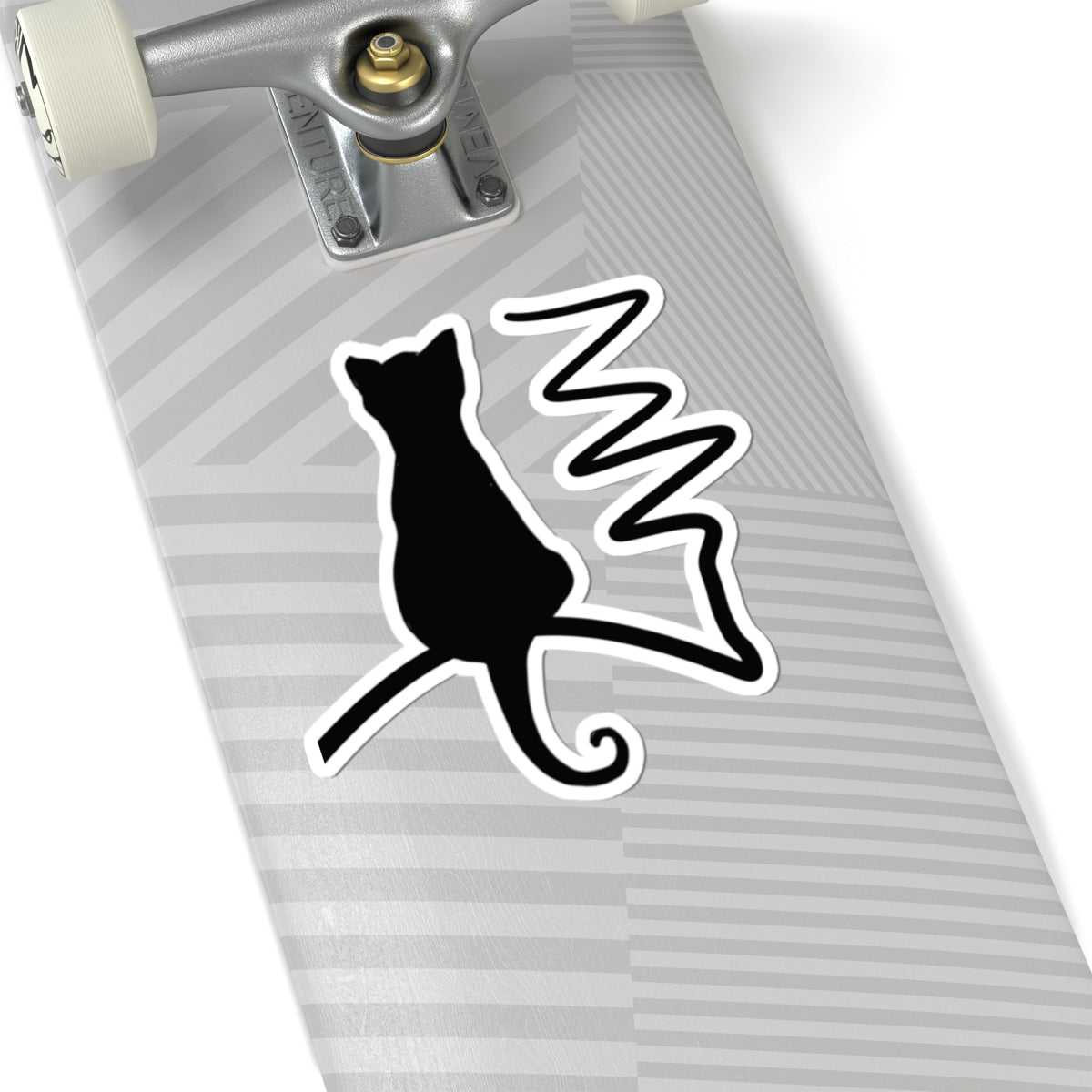 “Distant Storm”, IMAGINE™ Series, Hand-Drawn Art Print, Kiss-Cut Stickers, Stellar Kitty Cat Collection, 2, 3, 4, 6, inch