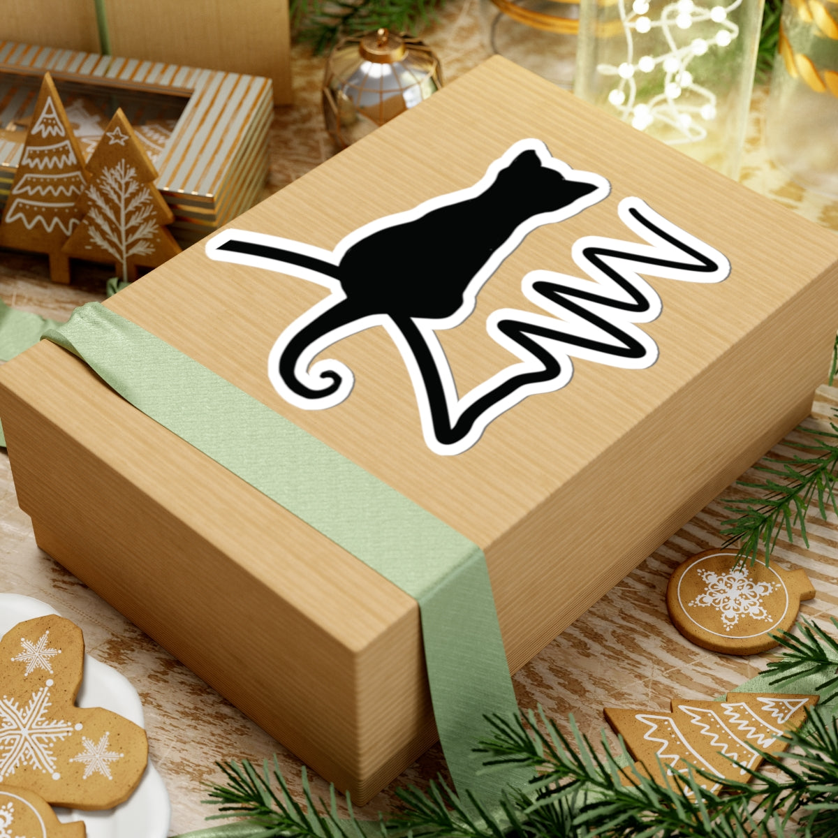 “Distant Storm”, IMAGINE™ Series, Hand-Drawn Art Print, Kiss-Cut Stickers, Stellar Kitty Cat Collection, 2, 3, 4, 6, inch