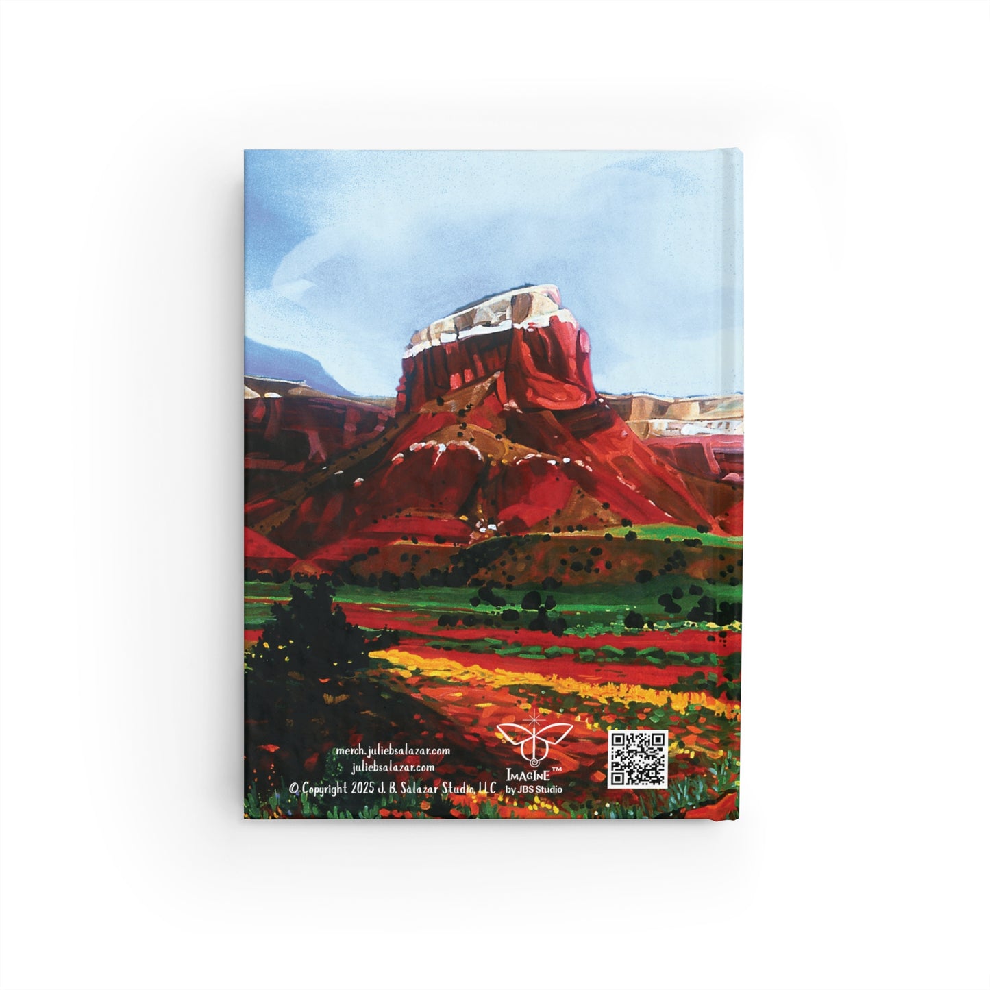 "Earthly Riches", Southwest Landscape, Oil on Canvas Art Print, Hardcover Journal—Lined or Blank