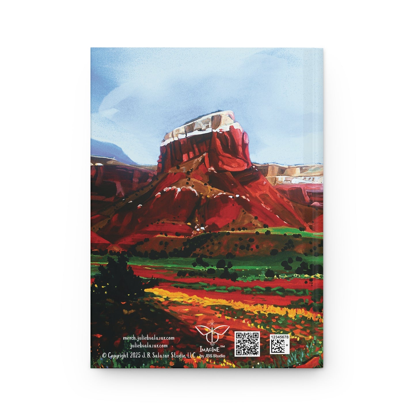 "Earthly Riches", Southwest Landscape, Oil on Canvas Art Print, Hardcover Journal—Lined or Blank