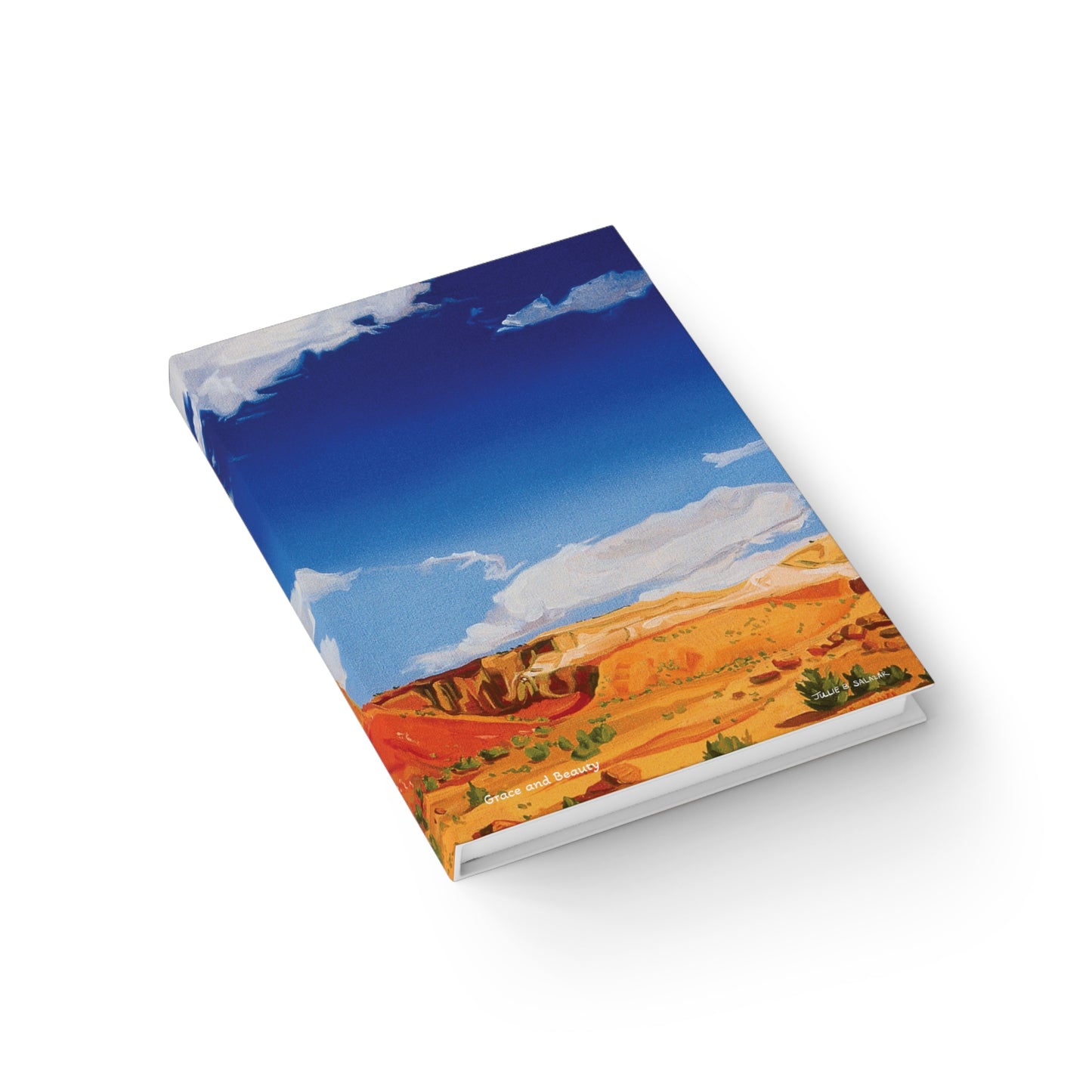 "Grace and Beauty", Southwest Landscape, Oil on Canvas Art Print, Hardcover Journal—Lined or Blank