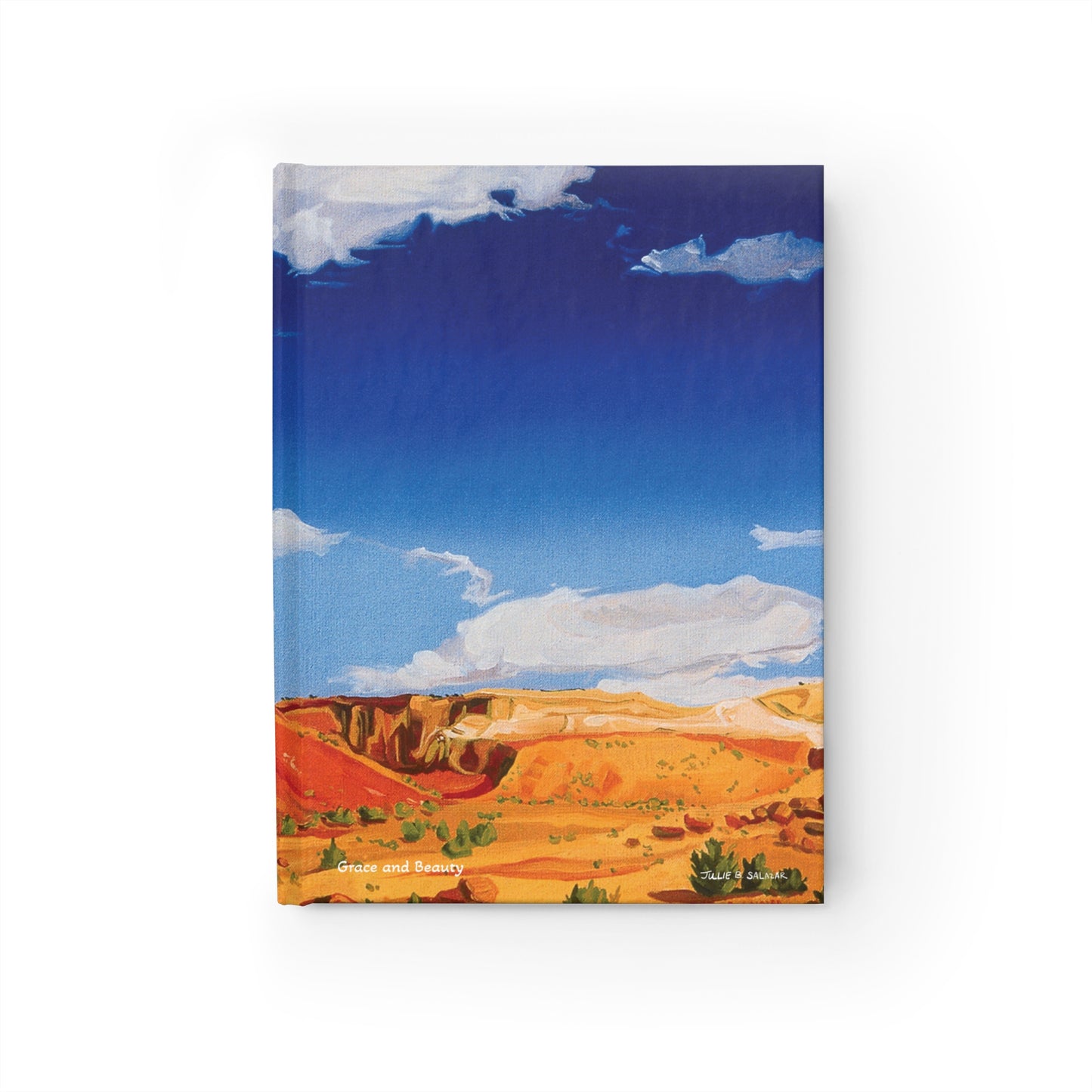 "Grace and Beauty", Southwest Landscape, Oil on Canvas Art Print, Hardcover Journal—Lined or Blank