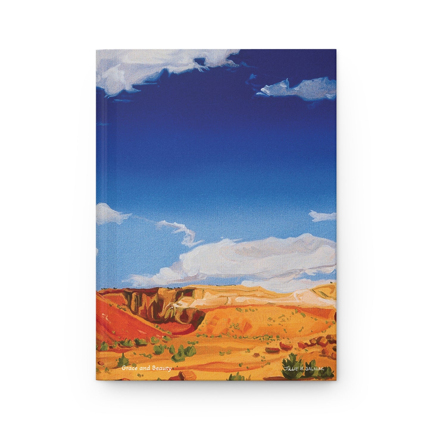 "Grace and Beauty", Southwest Landscape, Oil on Canvas Art Print, Hardcover Journal—Lined or Blank