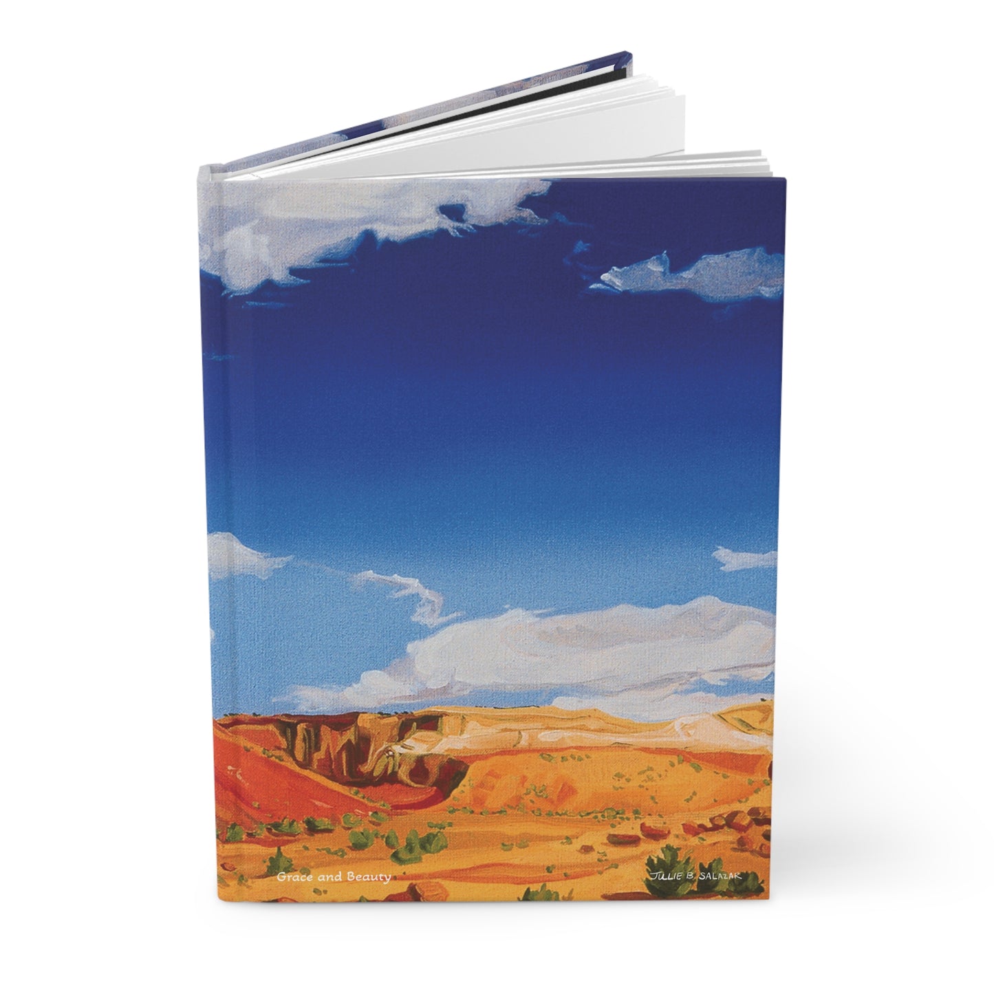"Grace and Beauty", Southwest Landscape, Oil on Canvas Art Print, Hardcover Journal—Lined or Blank