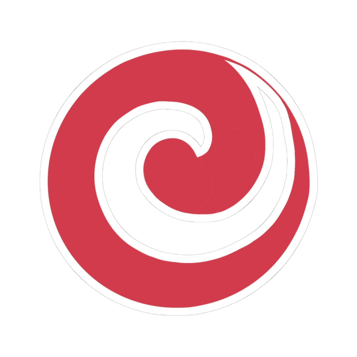 "Julie’s Spiral”, IMAGINE™ Series, Hand-Drawn Art Print, Kiss-Cut Stickers, 21 Colors, 2, 3, 4, 6 inch