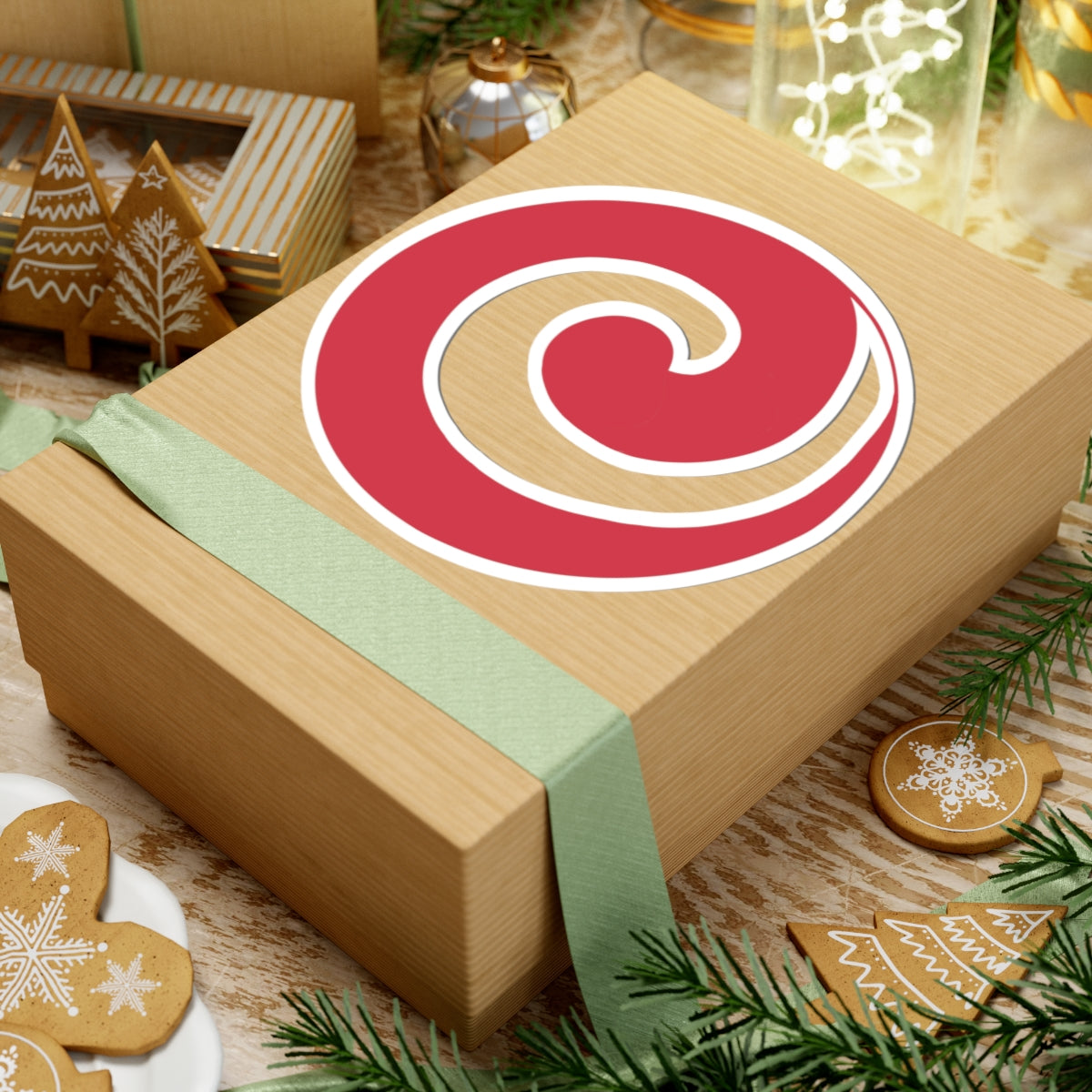 "Julie’s Spiral”, IMAGINE™ Series, Hand-Drawn Art Print, Kiss-Cut Stickers, 21 Colors, 2, 3, 4, 6 inch