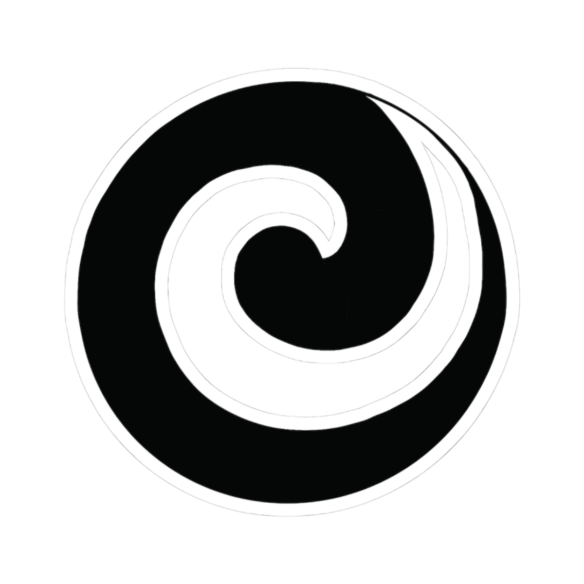 "Julie’s Spiral”, IMAGINE™ Series, Hand-Drawn Art Print, Kiss-Cut Stickers, 21 Colors, 2, 3, 4, 6 inch