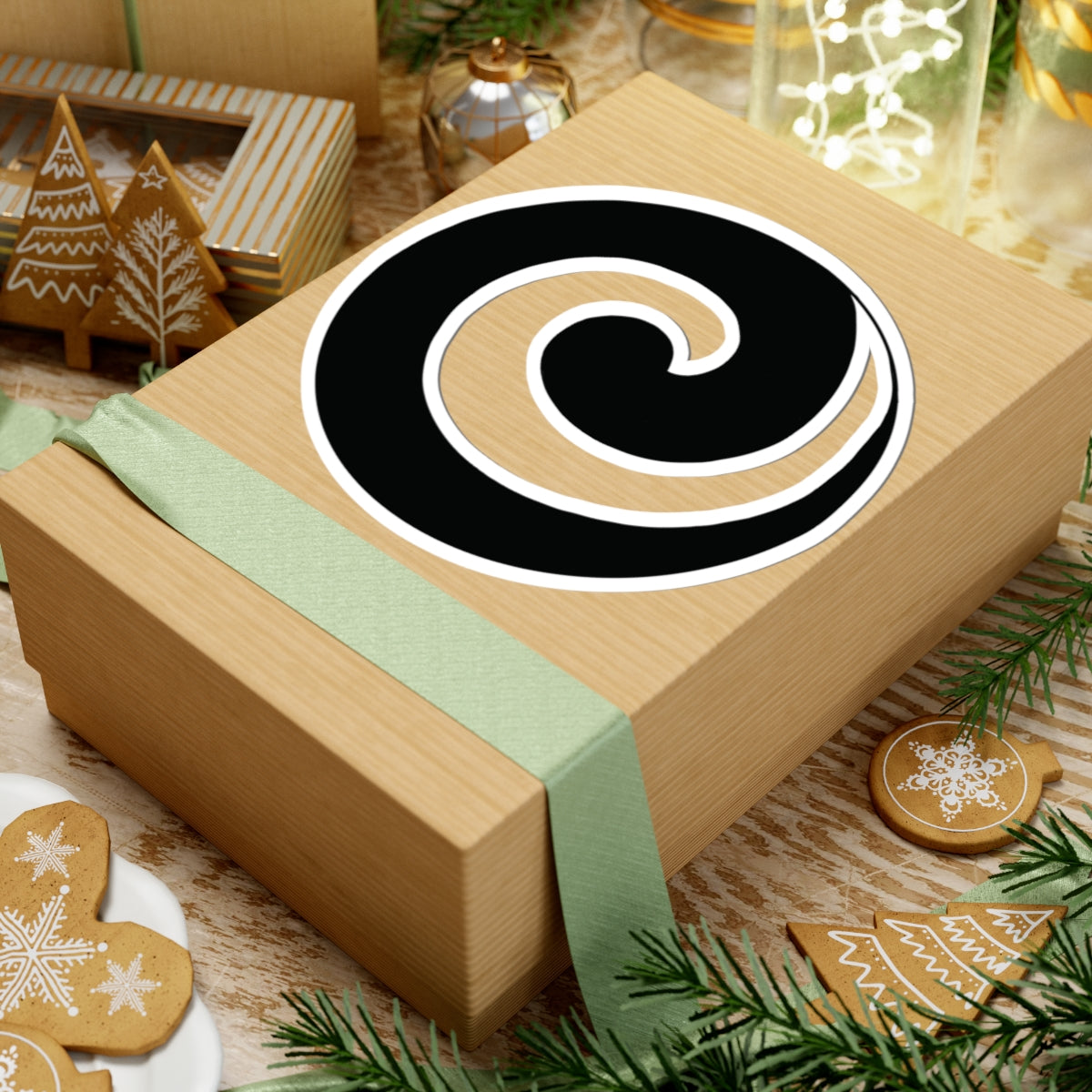 "Julie’s Spiral”, IMAGINE™ Series, Hand-Drawn Art Print, Kiss-Cut Stickers, 21 Colors, 2, 3, 4, 6 inch