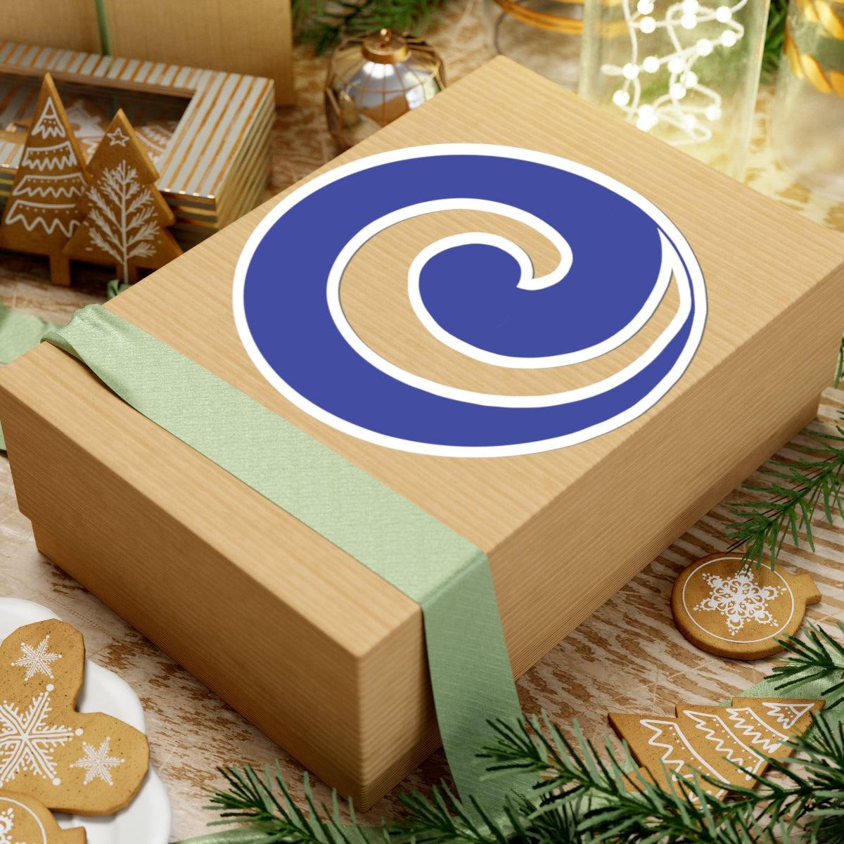 "Julie’s Spiral”, IMAGINE™ Series, Hand-Drawn Art Print, Kiss-Cut Stickers, 21 Colors, 2, 3, 4, 6 inch