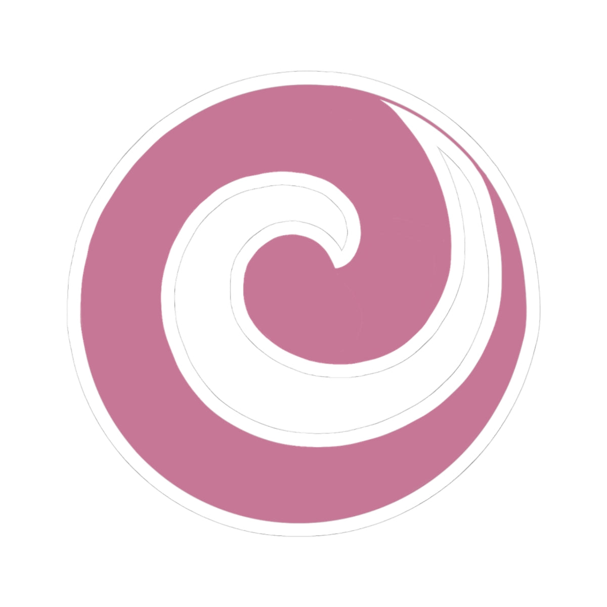 "Julie’s Spiral”, IMAGINE™ Series, Hand-Drawn Art Print, Kiss-Cut Stickers, 21 Colors, 2, 3, 4, 6 inch