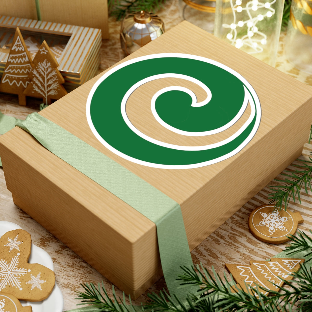 "Julie’s Spiral”, IMAGINE™ Series, Hand-Drawn Art Print, Kiss-Cut Stickers, 21 Colors, 2, 3, 4, 6 inch