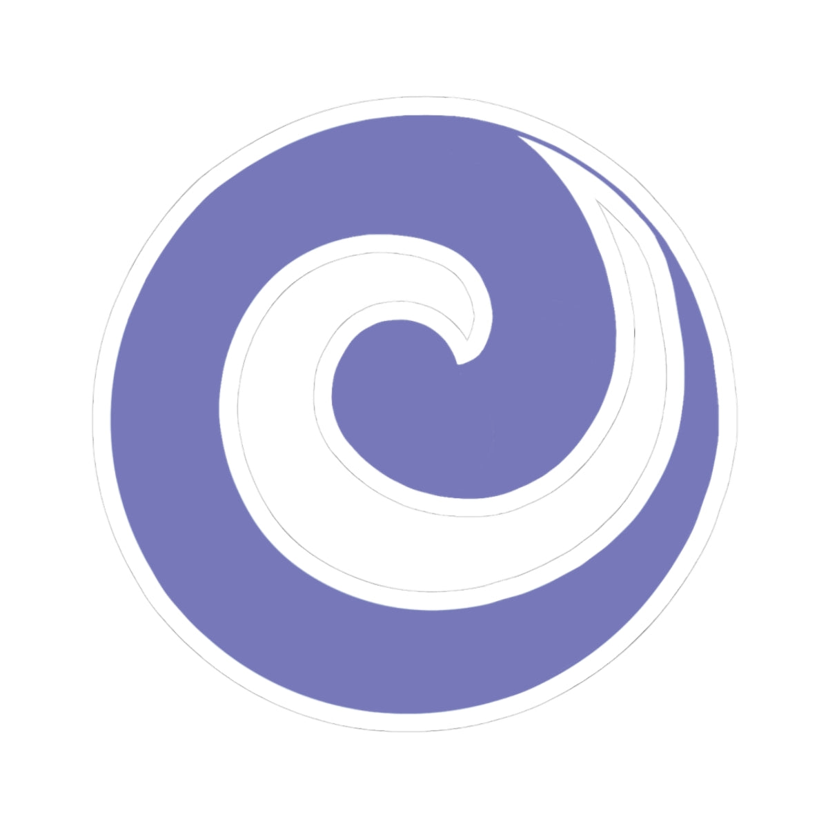 "Julie’s Spiral”, IMAGINE™ Series, Hand-Drawn Art Print, Kiss-Cut Stickers, 21 Colors, 2, 3, 4, 6 inch