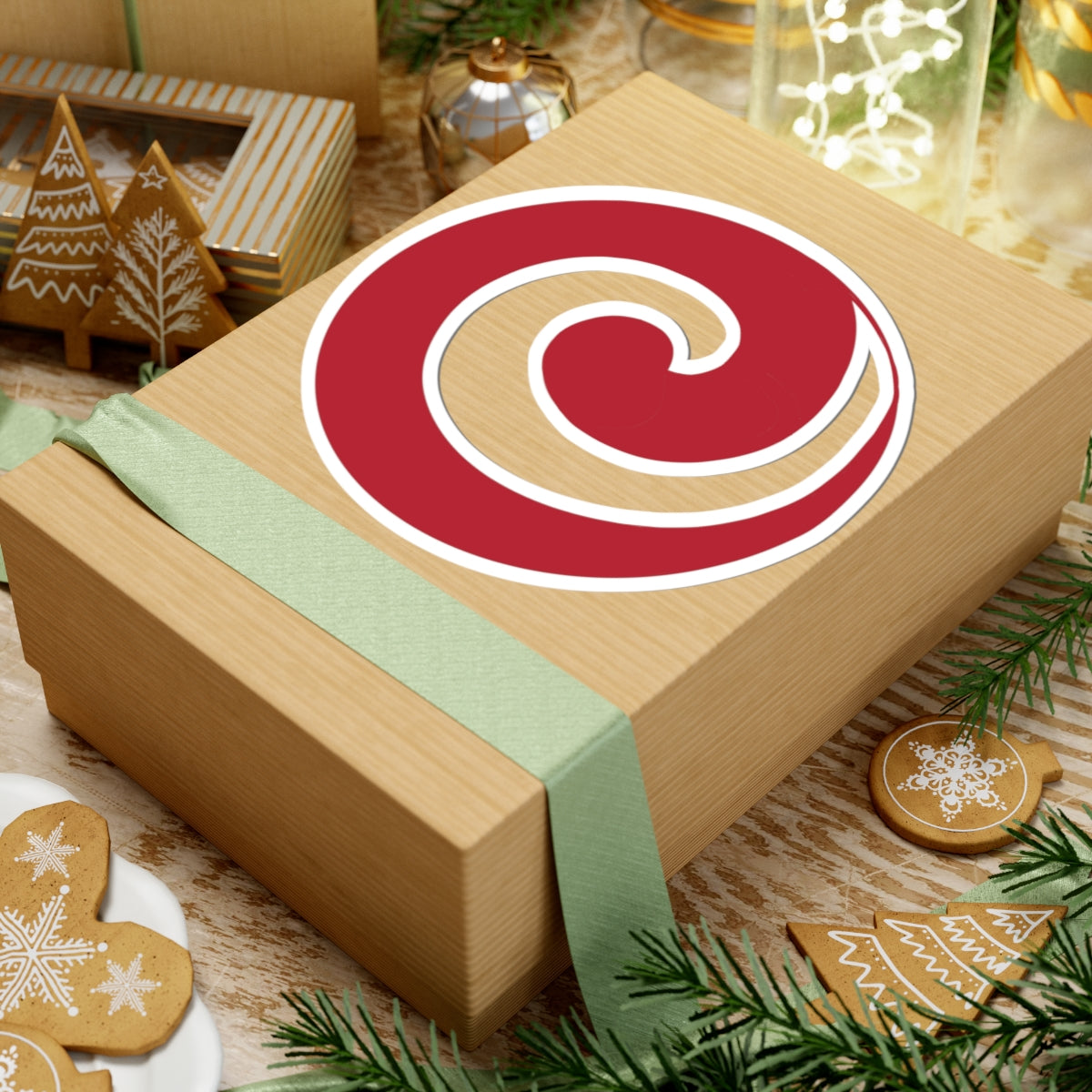 "Julie’s Spiral”, IMAGINE™ Series, Hand-Drawn Art Print, Kiss-Cut Stickers, 21 Colors, 2, 3, 4, 6 inch