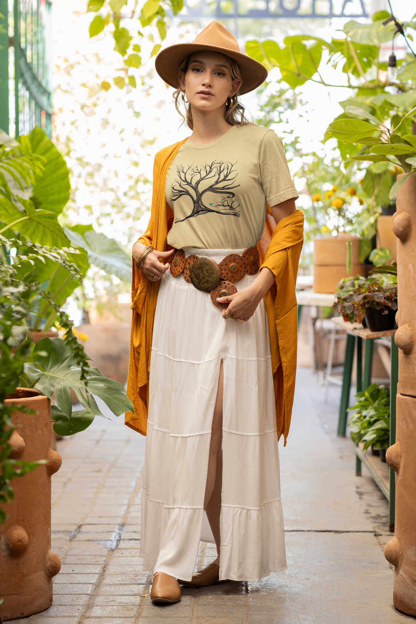 "Life Begins", IMAGINE™ Series, Hand-Drawn Art Print, Bella+Canvas 3001 Unisex Jersey Short Sleeve Tee