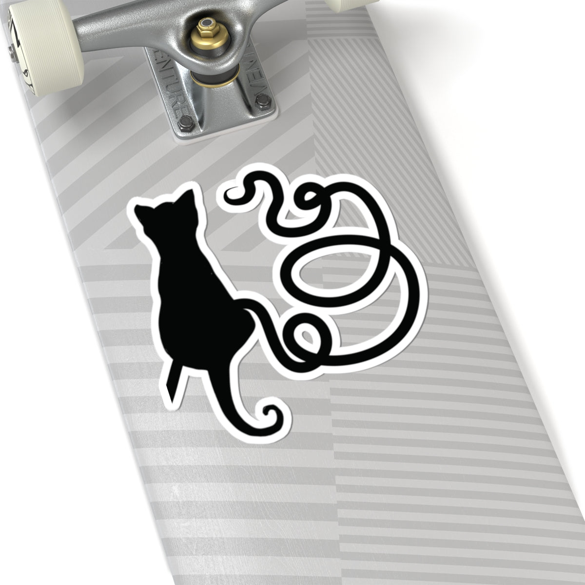 “Loop De Loop”, IMAGINE™ Series, Hand-Drawn Art Print, Kiss-Cut Stickers, Stellar Kitty Cat Collection, 2, 3, 4, 6, inch