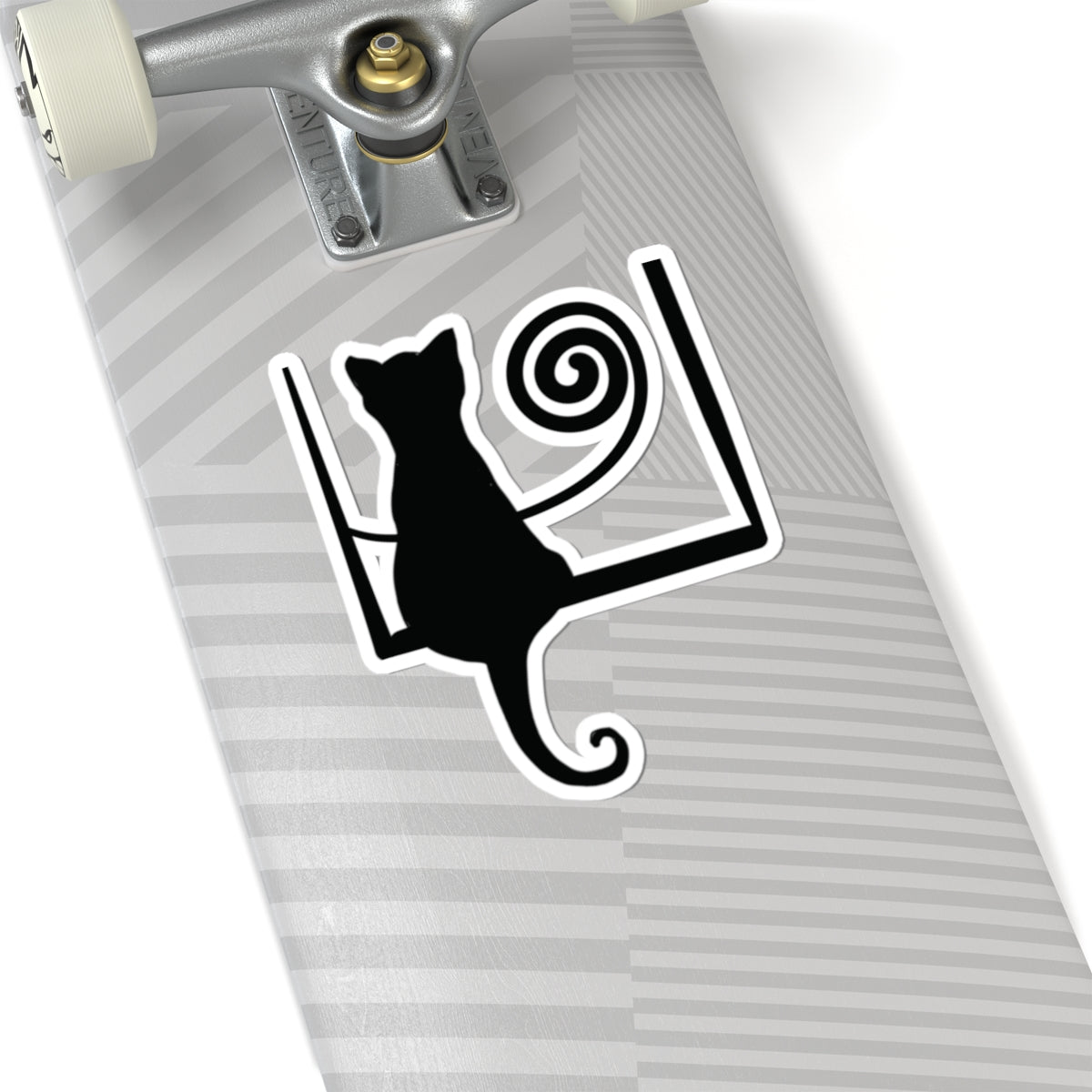 “Midnight Musings”, IMAGINE™ Series, Hand-Drawn Art Print, Kiss-Cut Stickers, Stellar Kitty Cat Collection, 2, 3, 4, 6, inch