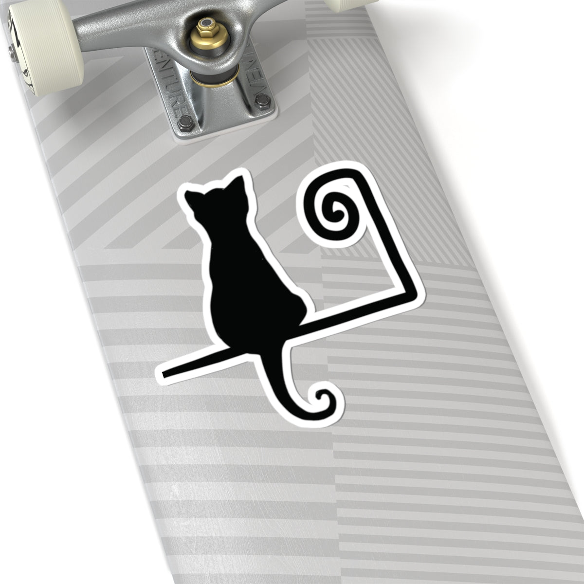 “Night Watch”, IMAGINE™ Series, Hand-Drawn Art Print, Kiss-Cut Stickers, Stellar Kitty Cat Collection, 2, 3, 4, 6, inch