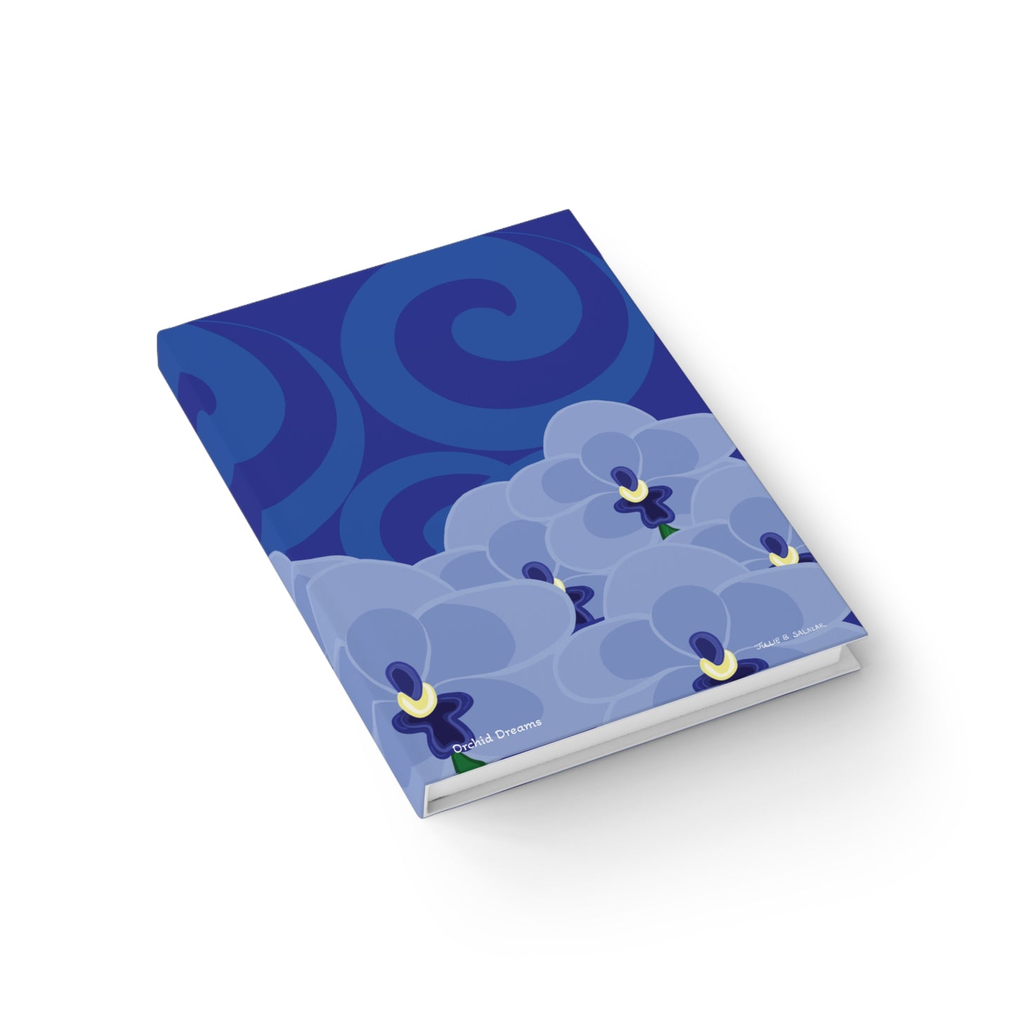 "Orchid Dreams”, IMAGINE™ Series Hand-Drawn Art Print, Hardcover Journal—Option to Personalize—Lined or Blank