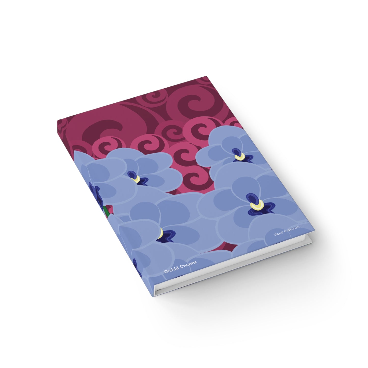 "Orchid Dreams”, IMAGINE™ Series Hand-Drawn Art Print, Hardcover Journal—Option to Personalize—Lined or Blank