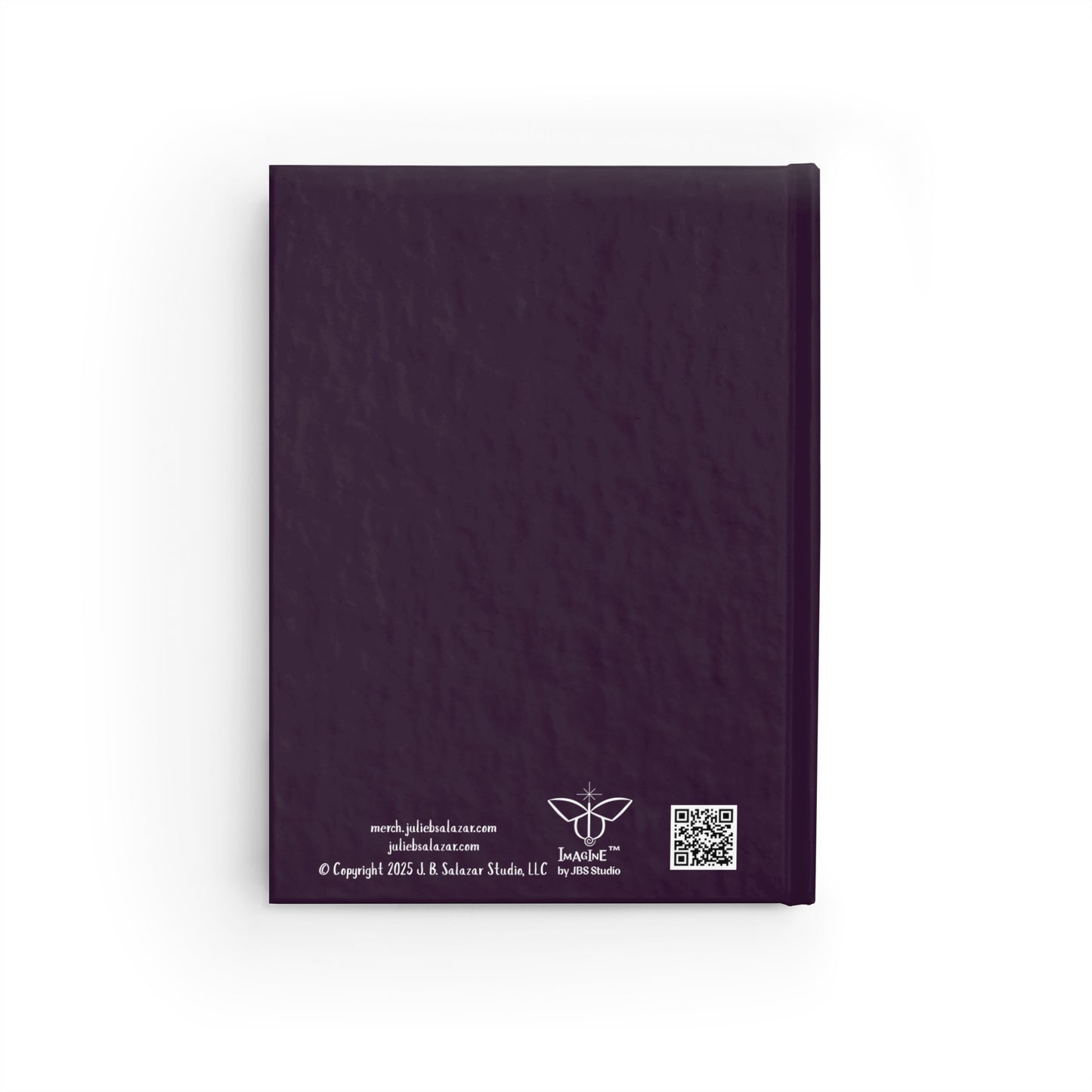 “Peace Be Within You”, IMAGINE™ Series Hand-Drawn Orchid Art Print, Hardcover Journal—Lined or Blank