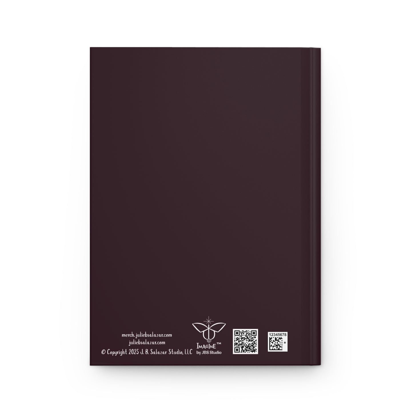 “Peace Be Within You”, IMAGINE™ Series Hand-Drawn Orchid Art Print, Hardcover Journal—Lined or Blank