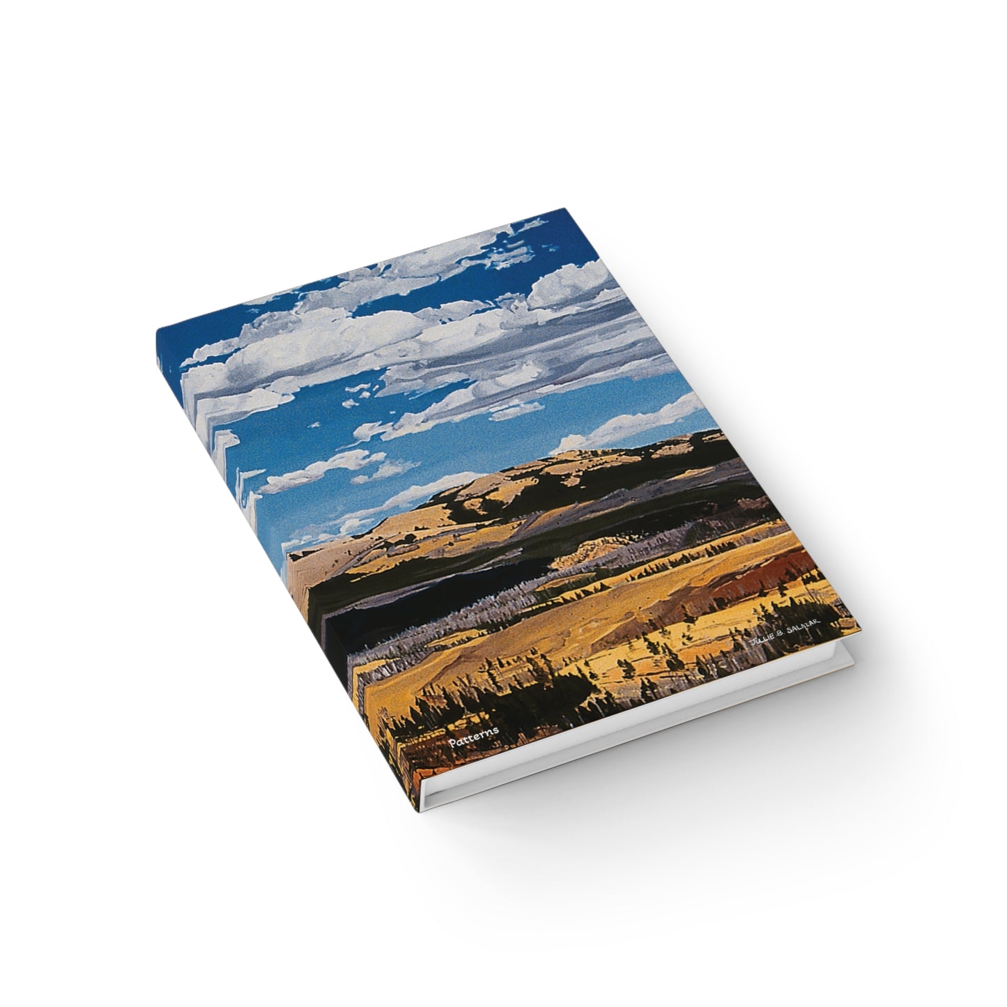 "Patterns", Southwest Landscape, Oil on Canvas Art Print, Hardcover Journal—Lined or Blank