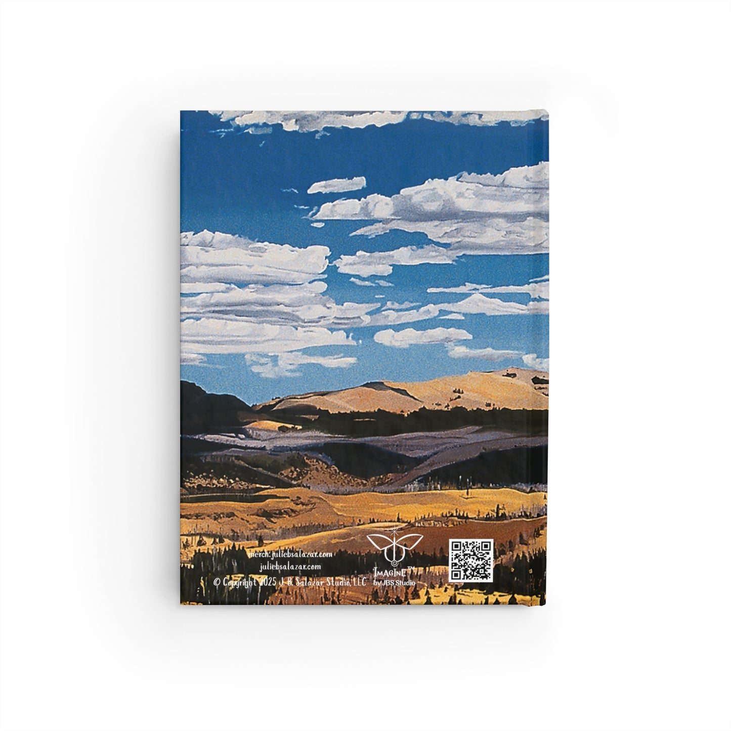 "Patterns", Southwest Landscape, Oil on Canvas Art Print, Hardcover Journal—Lined or Blank