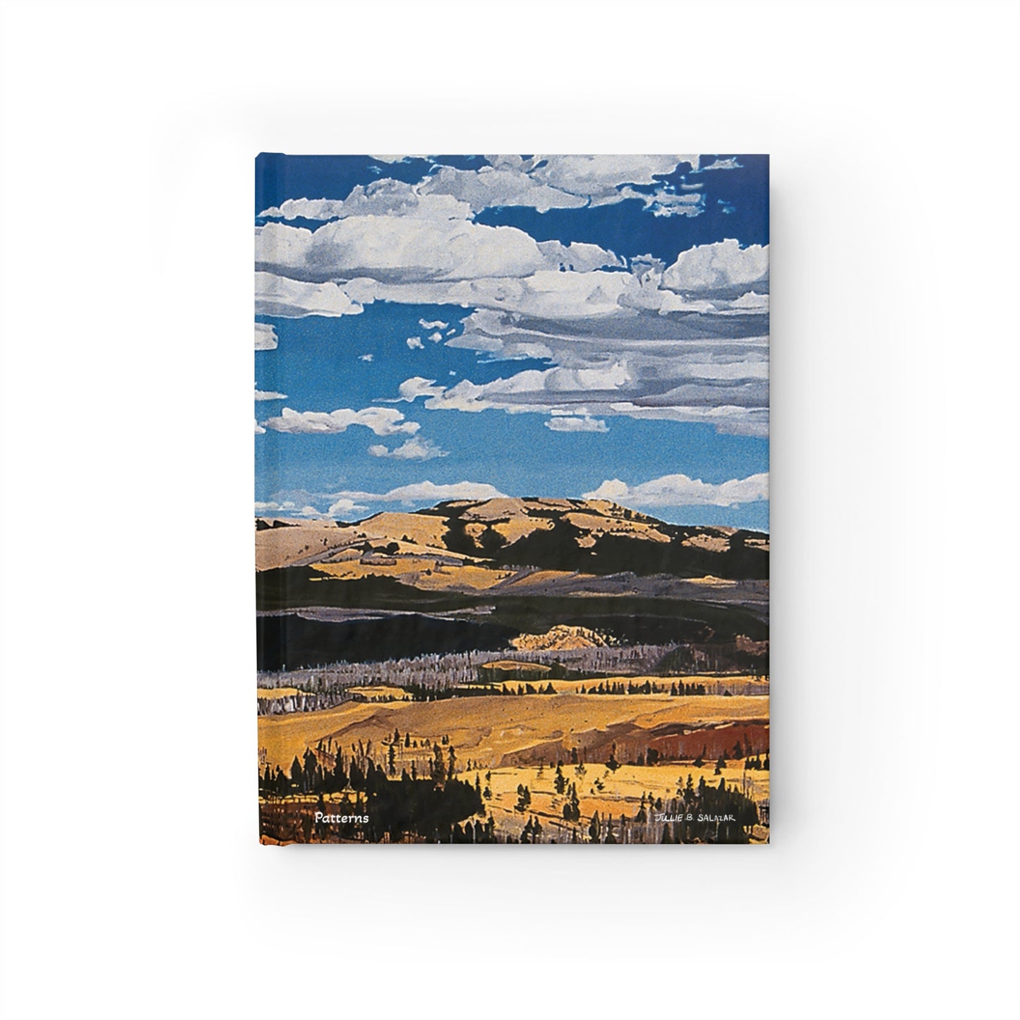 "Patterns", Southwest Landscape, Oil on Canvas Art Print, Hardcover Journal—Lined or Blank