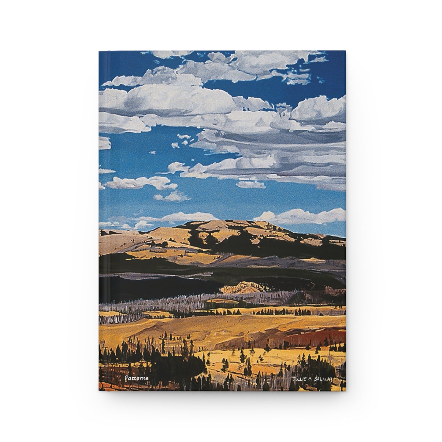 "Patterns", Southwest Landscape, Oil on Canvas Art Print, Hardcover Journal—Lined or Blank