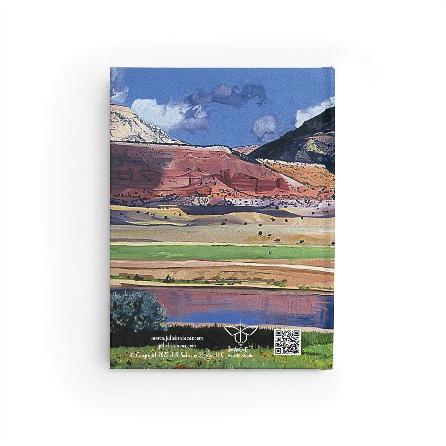 "Reflections", Southwest Landscape, Oil on Canvas Art Print, Hardcover Journal—Lined or Blank