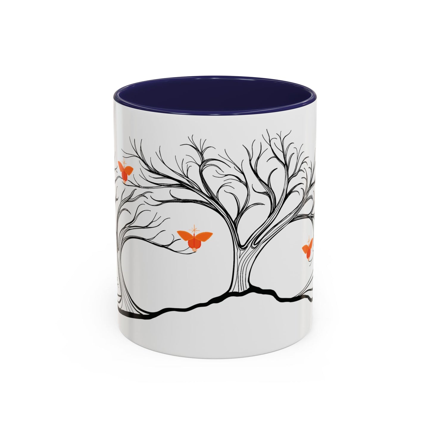 "Replenishing", IMAGINE™ Series, Hand-Drawn Art Print, White Ceramic Accent Mug—2 of 7 Butterfly Graces Collection—15 oz or 11 oz