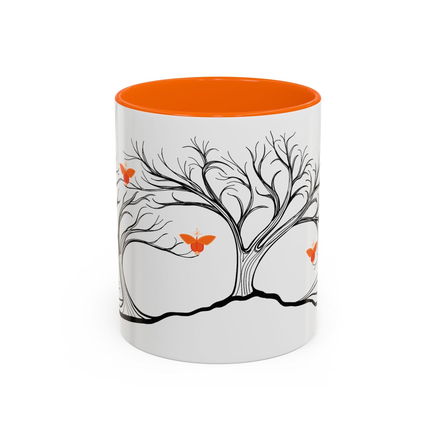 "Replenishing", IMAGINE™ Series, Hand-Drawn Art Print, White Ceramic Accent Mug—2 of 7 Butterfly Graces Collection—15 oz or 11 oz
