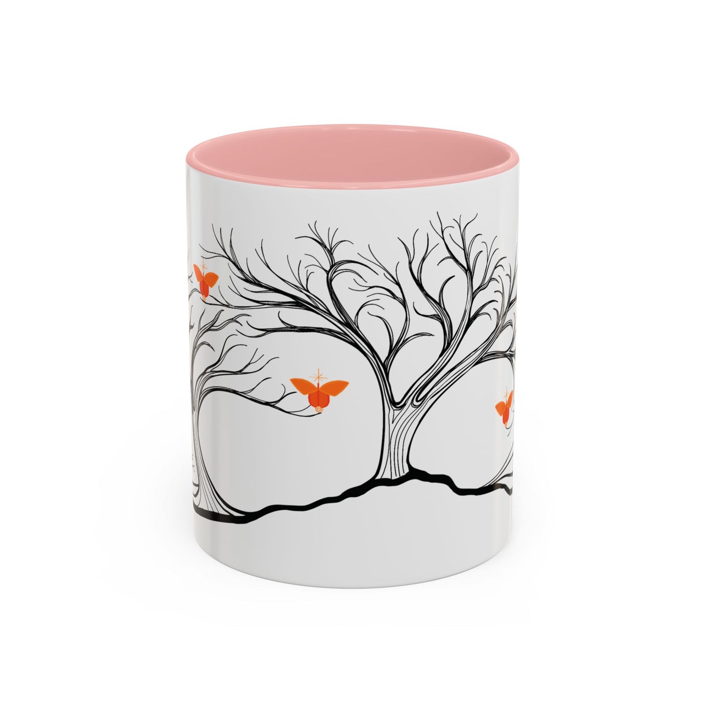 "Replenishing", IMAGINE™ Series, Hand-Drawn Art Print, White Ceramic Accent Mug—2 of 7 Butterfly Graces Collection—15 oz or 11 oz