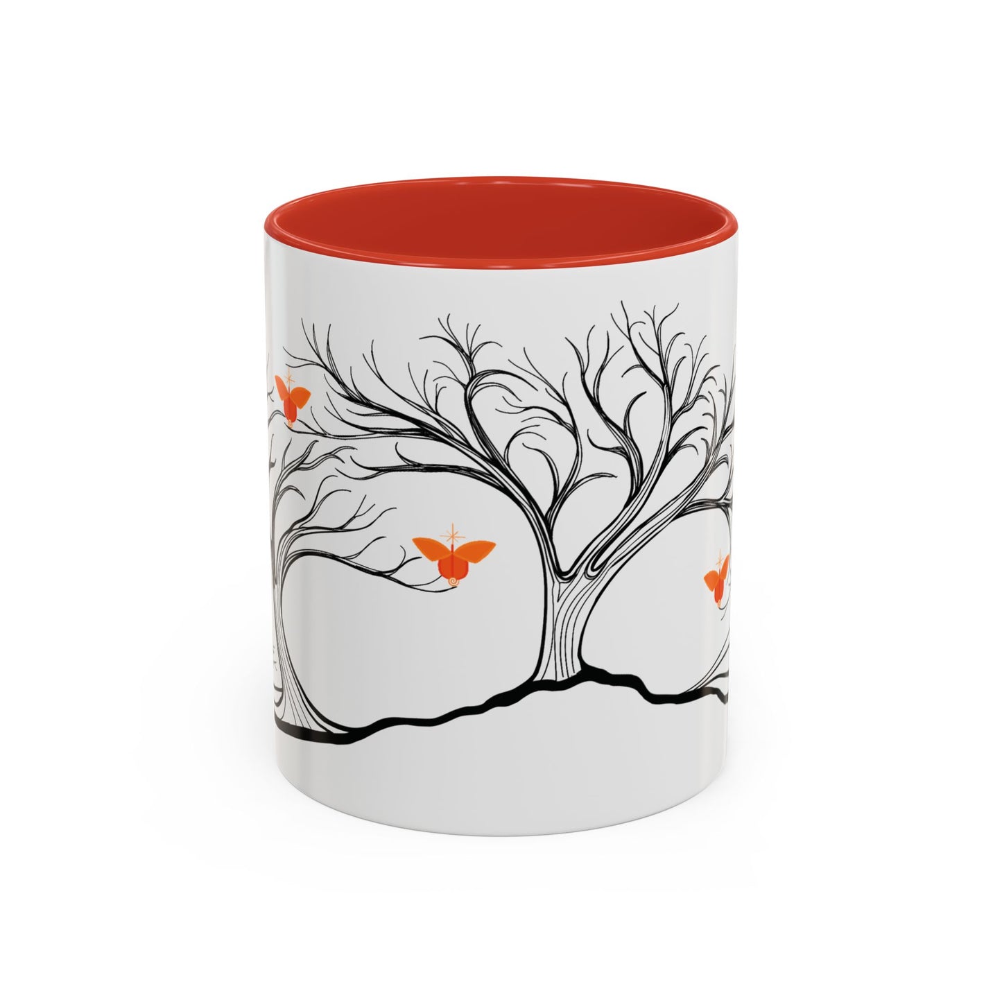 "Replenishing", IMAGINE™ Series, Hand-Drawn Art Print, White Ceramic Accent Mug—2 of 7 Butterfly Graces Collection—15 oz or 11 oz