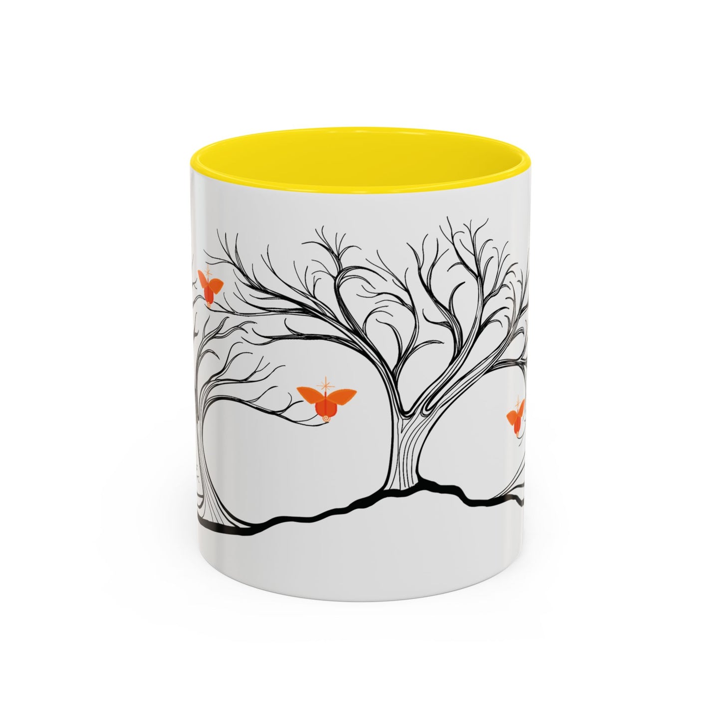 "Replenishing", IMAGINE™ Series, Hand-Drawn Art Print, White Ceramic Accent Mug—2 of 7 Butterfly Graces Collection—15 oz or 11 oz