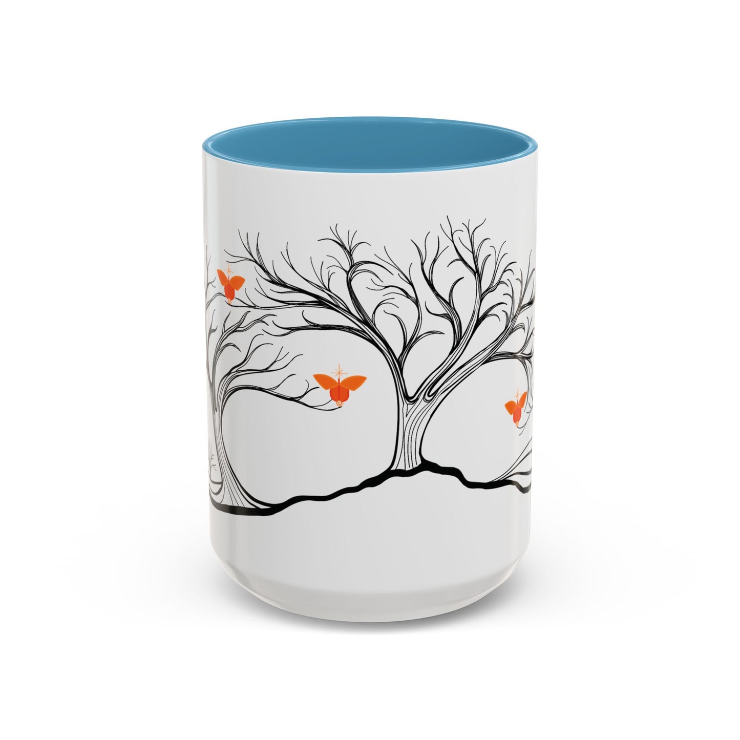 "Replenishing", IMAGINE™ Series, Hand-Drawn Art Print, White Ceramic Accent Mug—2 of 7 Butterfly Graces Collection—15 oz or 11 oz