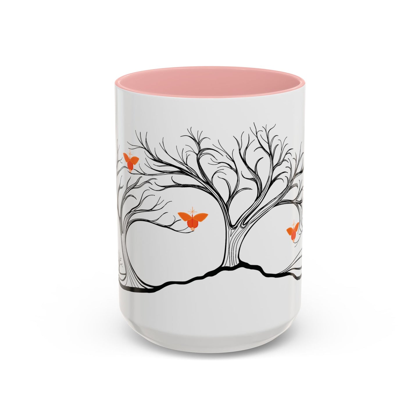 "Replenishing", IMAGINE™ Series, Hand-Drawn Art Print, White Ceramic Accent Mug—2 of 7 Butterfly Graces Collection—15 oz or 11 oz
