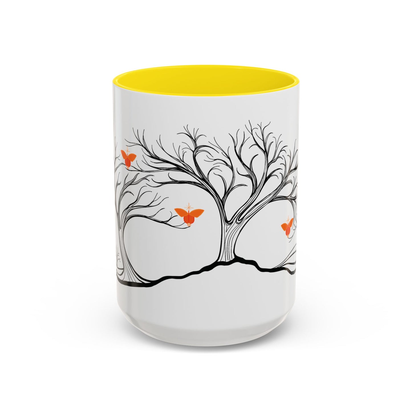 "Replenishing", IMAGINE™ Series, Hand-Drawn Art Print, White Ceramic Accent Mug—2 of 7 Butterfly Graces Collection—15 oz or 11 oz