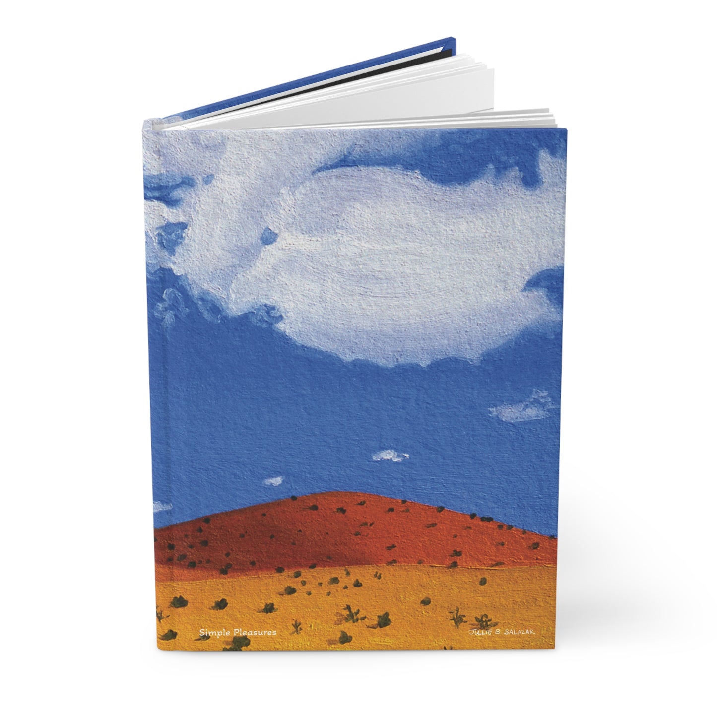 "Simple Pleasures", Southwest Landscape, Oil on Paper Art Print, Hardcover Journal—Lined or Blank