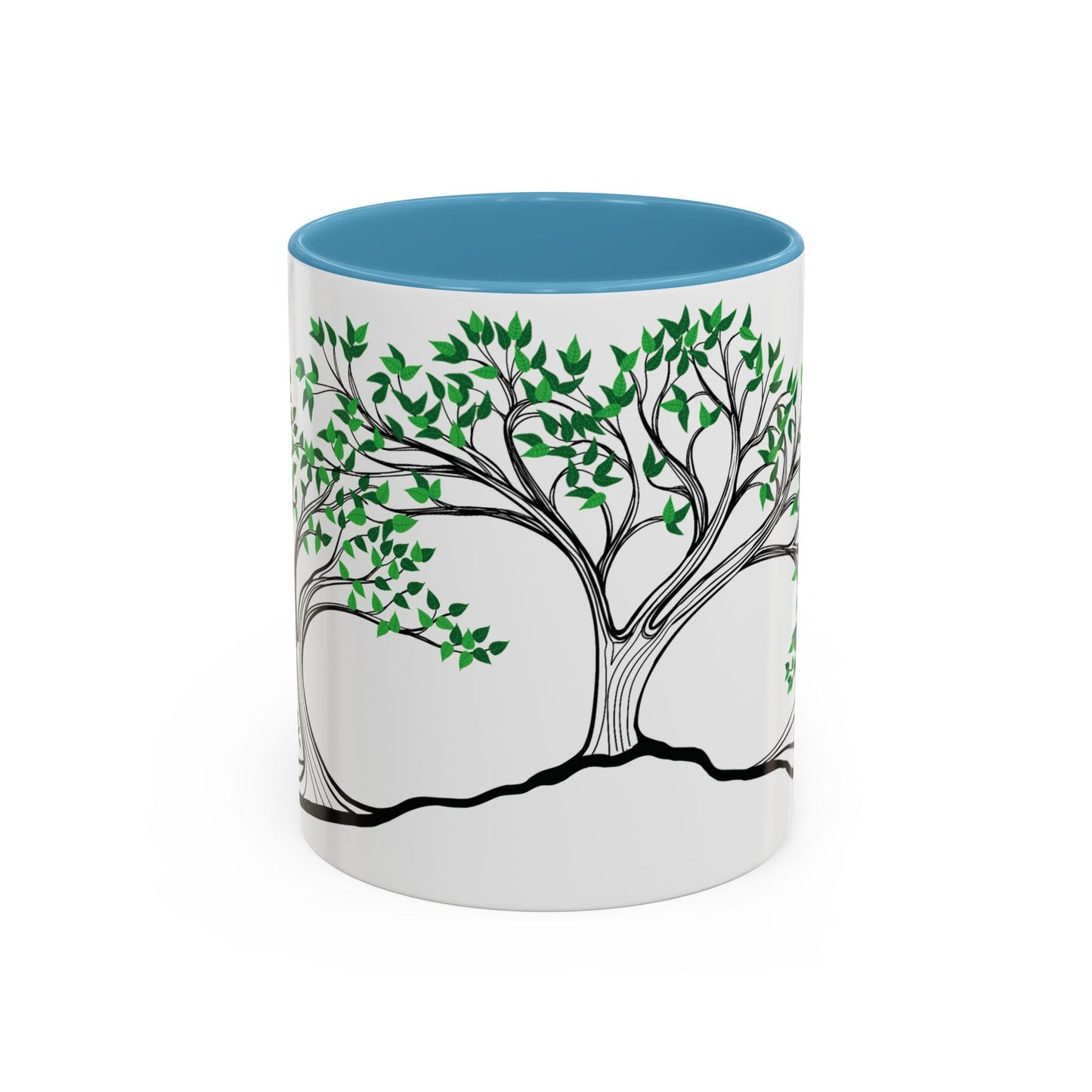 “Summer Dream”, IMAGINE™ Series, Hand-Drawn Art Print, White Ceramic Accent Mug—2 of 4 Seasons Collection—15 oz or 11 oz
