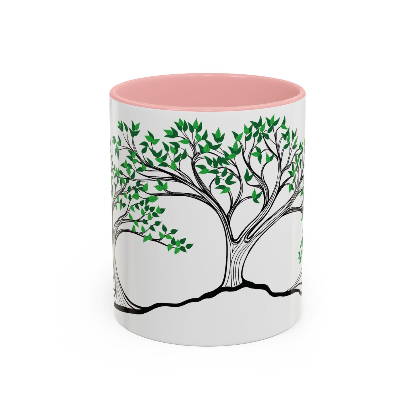 “Summer Dream”, IMAGINE™ Series, Hand-Drawn Art Print, White Ceramic Accent Mug—2 of 4 Seasons Collection—15 oz or 11 oz