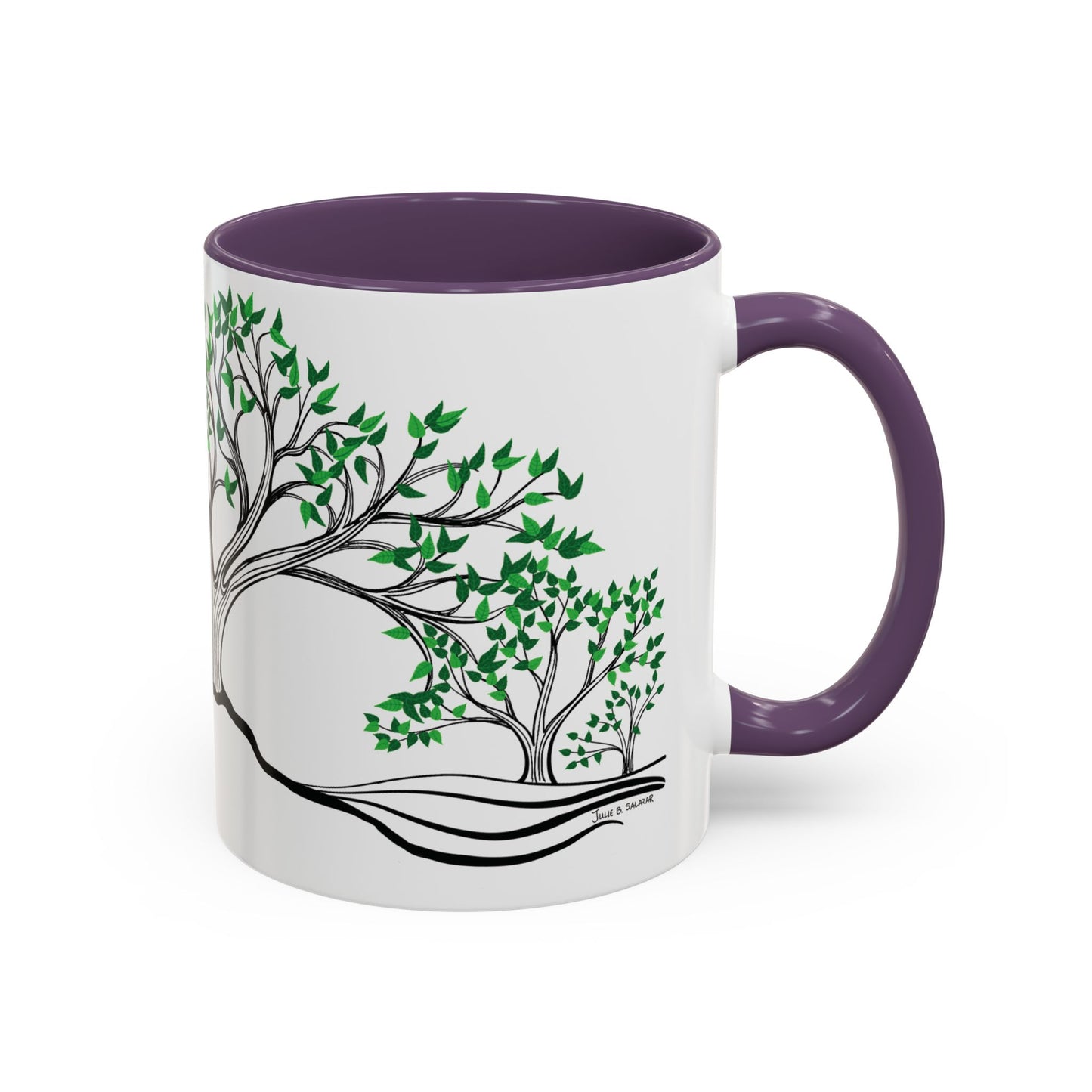 “Summer Dream”, IMAGINE™ Series, Hand-Drawn Art Print, White Ceramic Accent Mug—2 of 4 Seasons Collection—15 oz or 11 oz