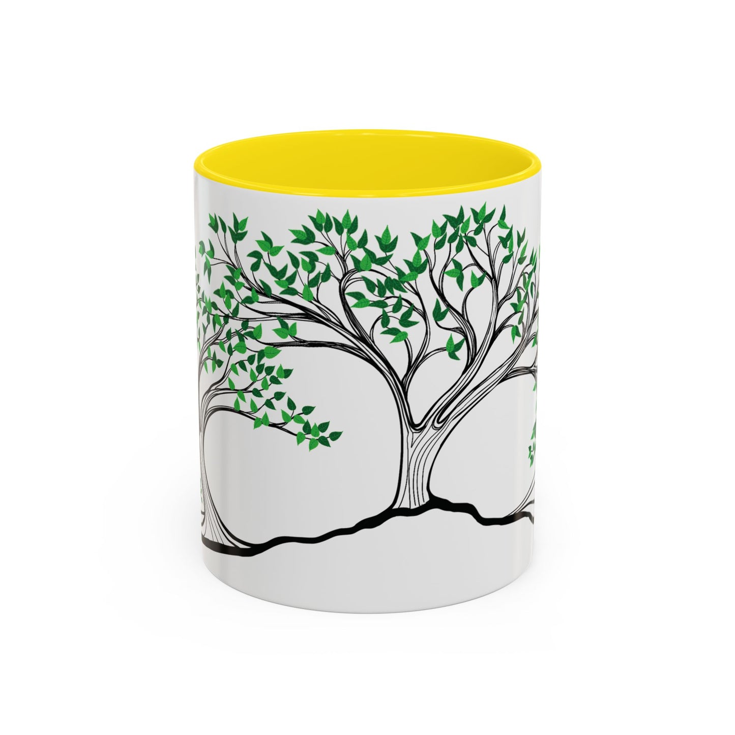 “Summer Dream”, IMAGINE™ Series, Hand-Drawn Art Print, White Ceramic Accent Mug—2 of 4 Seasons Collection—15 oz or 11 oz