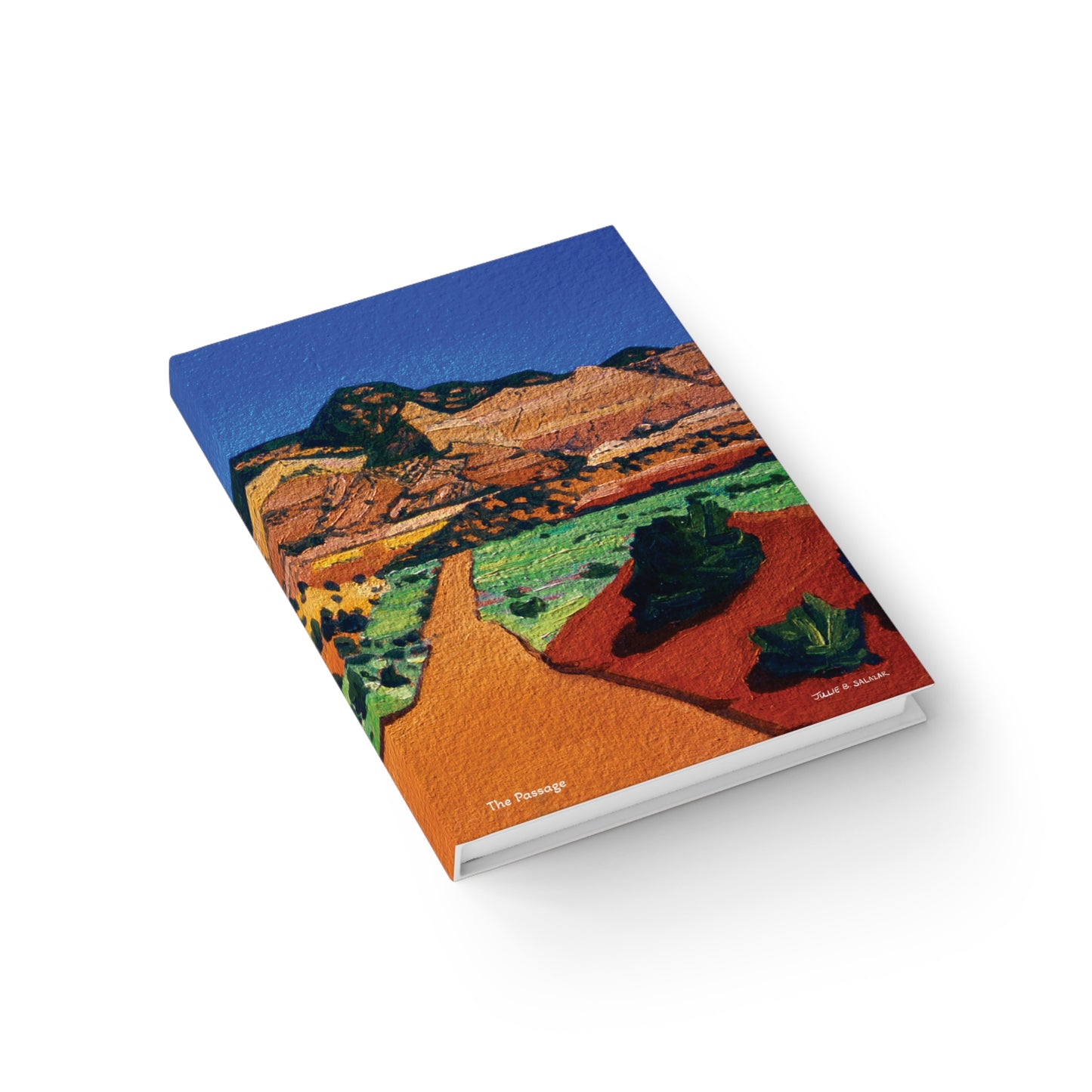 "The Passage", Southwest Landscape, Oil on Paper Art Print, Hardcover Journal—Lined or Blank