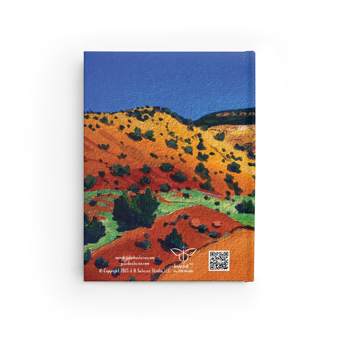 "The Passage", Southwest Landscape, Oil on Paper Art Print, Hardcover Journal—Lined or Blank