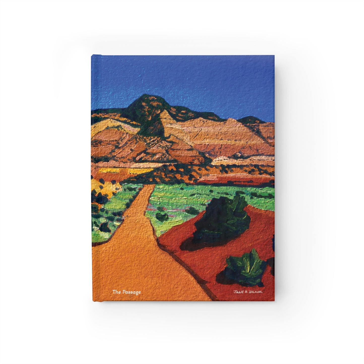 "The Passage", Southwest Landscape, Oil on Paper Art Print, Hardcover Journal—Lined or Blank