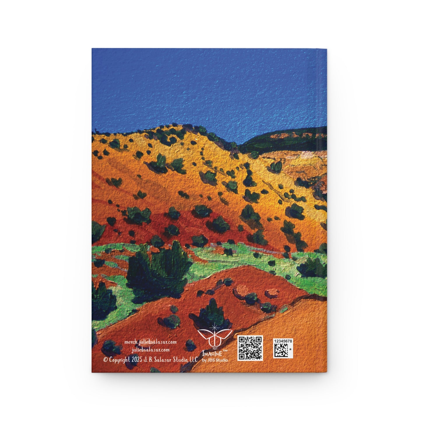 "The Passage", Southwest Landscape, Oil on Paper Art Print, Hardcover Journal—Lined or Blank