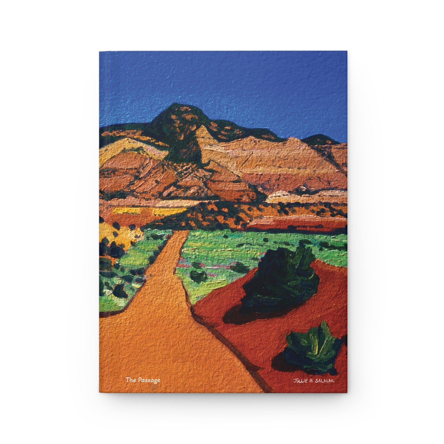 "The Passage", Southwest Landscape, Oil on Paper Art Print, Hardcover Journal—Lined or Blank