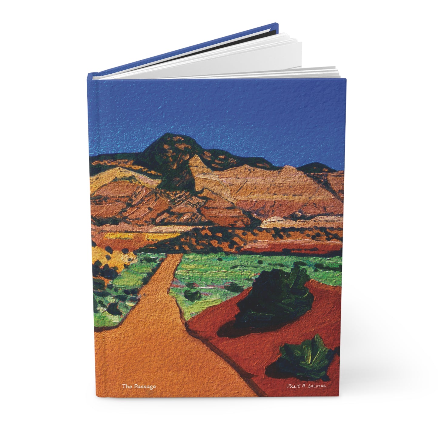 "The Passage", Southwest Landscape, Oil on Paper Art Print, Hardcover Journal—Lined or Blank